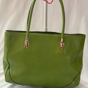 Kate Spade Apple green leather handbag